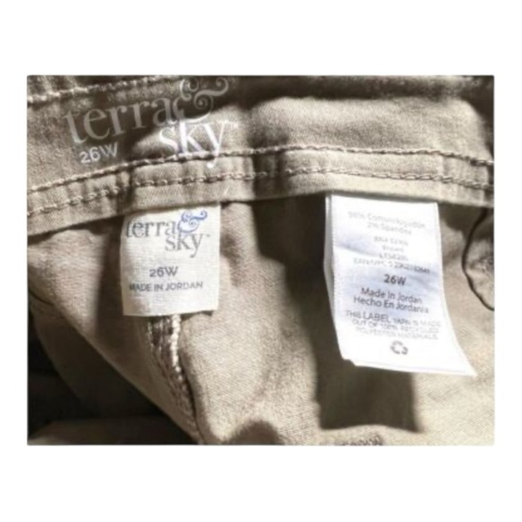 Terra Sky Tan Cuffed Button‎ Fly Utility Shorts 4 inch inseam
Plus Size 26W - Picture 5 of 7